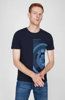 Мужская темно-синяя футболка Синий S Pierre Cardin PC.-C5 21040.2100