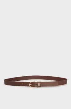 Женский коричневый кожаный ремень ESSENTIAL EFFORTLESS 2.5 Коричневый 80 Tommy Hilfiger AW0AW16836
