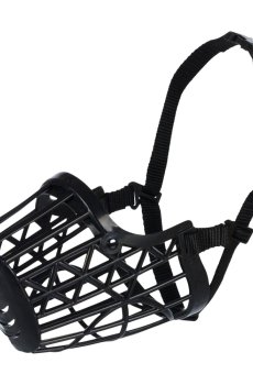 Намордник для собак Trixie пластиковый, черный, размер M-L (26 см) (17605)