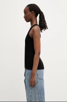 Хлопковый топ Coperni Rib Logo Tank