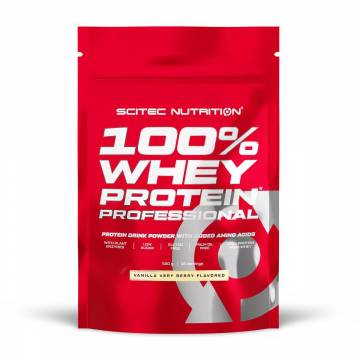 Протеин Scitec Nutrition 100% Whey Protein Professional Ягодная ваниль, в порошке, 500 г Протеин Scitec Nutrition 100% Whey Protein Professional Ягодная ваниль, в порошке, 500 г