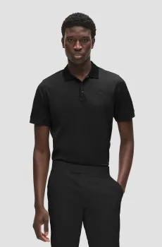 Мужское черное поло Черный 3XL Karl Lagerfeld 562200.745000;990