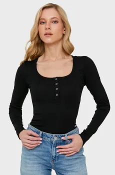 Женское черное боди Черный S Tally Weijl SBOCOJANA