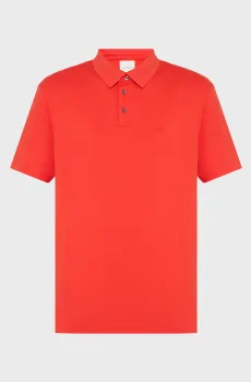 Мужское красное поло SUPIMA CHEST EMB Красный S Calvin Klein LV04LB276G