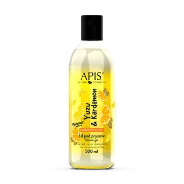 Уценка! Гель для душа Apis Natural Cosmetics Harmony Shot Shower Gel с ароматом кардамона и фруктов, 500 мл