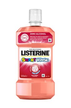 Детский ополаскиватель для полости рта Listerine Smart Rinse Ягодная свежесть, от 6 лет, 500 мл