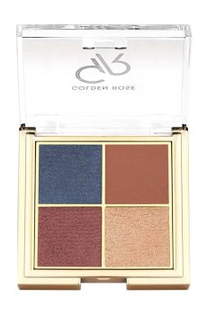 Уценка! Палетка теней для век Golden Rose Quattro Eyeshadow Palette, 03 Blue Charm, 4.4 г