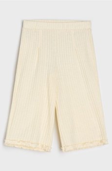 Штани wide leg - бежевий