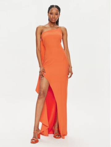 Fracomina Вечірня сукня FQ24SD3012W47601 Оранжевий Slim Fit Fracomina Вечірня сукня FQ24SD3012W47601 Оранжевий Slim Fit