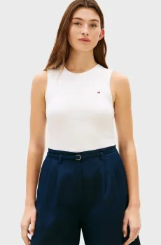 Женская белая майка SLIM CODY Белый S Tommy Hilfiger WW0WW47806
