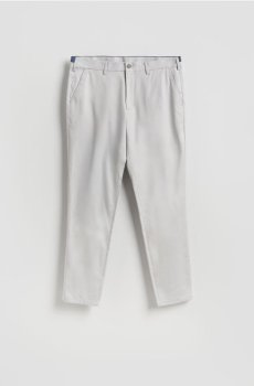Reserved - Картаті штани-чиноси - світло-сірий - RG997-09X