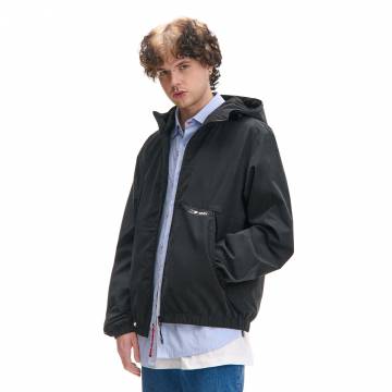 Cropp - Чорна куртка з капюшоном - чорний Cropp - Чорна куртка з капюшоном - чорний