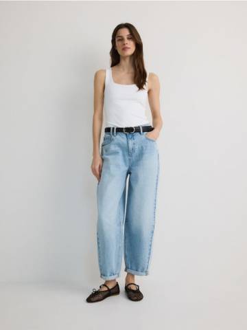 Reserved - Джинсы balloon fit - синій - YS049-50J Reserved - Джинсы balloon fit - синій - YS049-50J
