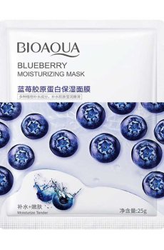 Тканевая маска для лица Bioaqua Blueberry Moisturizing Mask с черникой, 25 г