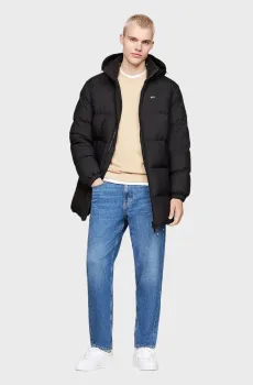 Мужской черный пуховик TJM ESSENTIAL DOWN PARKA Черный XL Tommy Jeans DM0DM20466