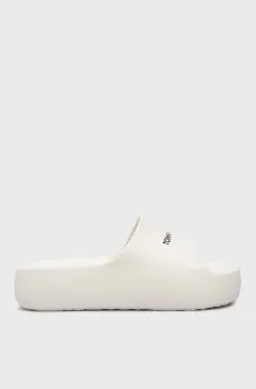 Женские белые слайдеры TJW CHUNKY FLATFORM SLIDE Белый 41-42 Tommy Jeans EN0EN02454