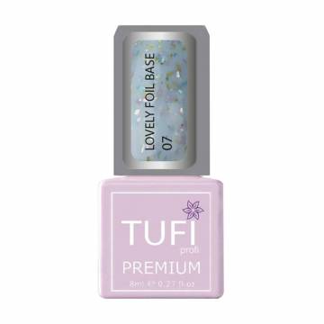 База для гель-лака Tufi profi Premium Lovely Foil Base с фольгой, 07 Голубой лед, 8 мл База для гель-лака Tufi profi Premium Lovely Foil Base с фольгой, 07 Голубой лед, 8 мл