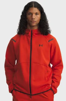 Мужское оранжевое худи UA Unstoppable Flc FZ HD EU Оранжевый M Under Armour 1389352-842