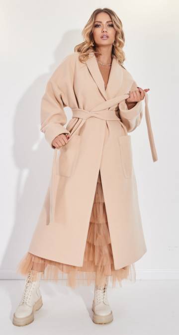 Жіночий верхній одяг Lemanta Пальто з шалевим коміром 50 (5888)