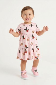 Сукня з принтом Bing - рожевий