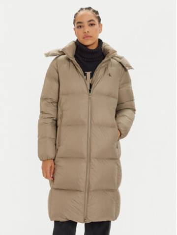 Calvin Klein Jeans Пуховик J20J224109 Бежевий Regular Fit Calvin Klein Jeans Пуховик J20J224109 Бежевий Regular Fit