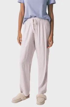 Женские белые брюки в полоску Белый XL womensecret 3702252