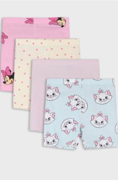 Бавовняні велосипедки 4 pack Disney - рожевий