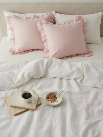 Наволочки 2 шт - пастельний рожевий