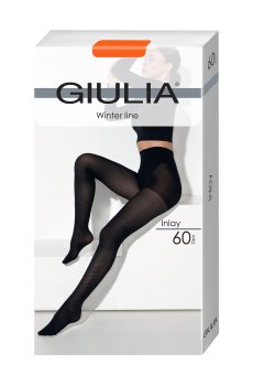 Колготки женские Giulia Inlay с шортиками, 60 DEN, Bombay Brown, размер 3