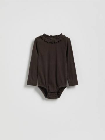 Reserved - Боді з оборкою - сіро-фіолетовий - 206FU-94X Reserved - Боді з оборкою - сіро-фіолетовий - 206FU-94X