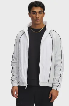 Мужская белая ветровка UA Best Track Jacket Белый S Under Armour 1390287-100