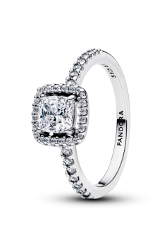 Каблучка "Квадратне сяйво з ореолом"