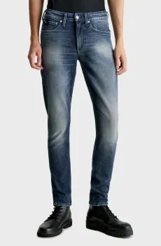 Мужские темно-синие джинсы SLIM TAPER Синий 32-32 Calvin Klein Jeans J30J324189