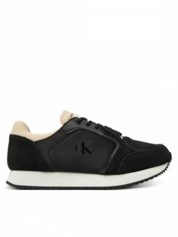 Calvin Klein Jeans Снікерcи Runner Laceup Low Mg Media YW0YW01644 Чорний Calvin Klein Jeans Снікерcи Runner Laceup Low Mg Media YW0YW01644 Чорний