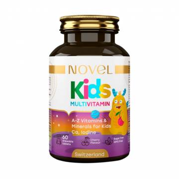 Мультивитамины для детей Novel Kids Multivitamin, 60 жевательных таблеток Мультивитамины для детей Novel Kids Multivitamin, 60 жевательных таблеток