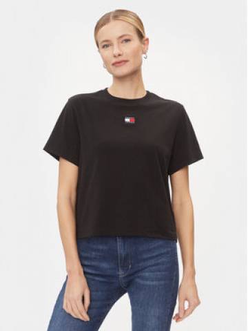Tommy Jeans Футболка Badge DW0DW17391 Чорний Boxy Fit Tommy Jeans Футболка Badge DW0DW17391 Чорний Boxy Fit