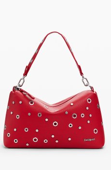 Desigual Metal Studded Structured Handheld Bag