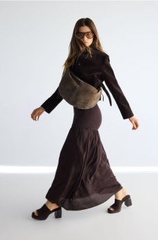 Reserved - Трикотажна сукня - коричневий - 917IP-88X