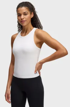 Женская белая майка Motion High Neck Tank Белый XL Under Armour 1390367-100