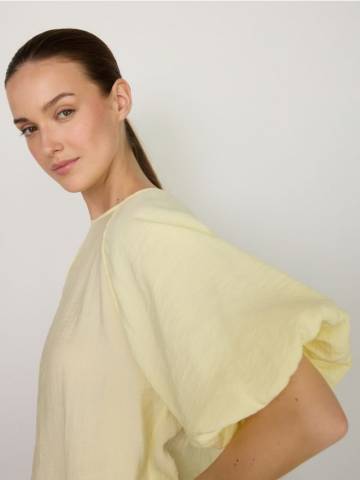 Reserved - Блуза из модала - світло-жовтий - 574FB-10X