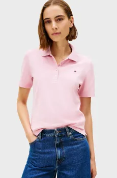 Женское розовое поло 1985 REG PIQUE Розовый M Tommy Hilfiger WW0WW43224