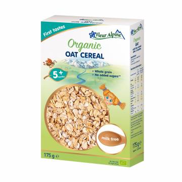 Детская безмолочная каша Fleur Alpine Organic Oat Cereal Овсяная, от 5 месяцев, 175 г Детская безмолочная каша Fleur Alpine Organic Oat Cereal Овсяная, от 5 месяцев, 175 г