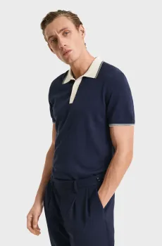 Мужское темно-синее поло MODAL BLEND Синий S Gant 8030237