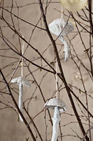 Набор новогодних украшений ferm LIVING Mushroom Ornaments 4 шт Набор новогодних украшений ferm LIVING Mushroom Ornaments 4 шт