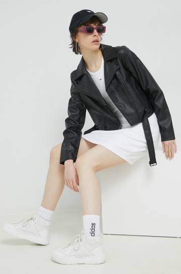 Платье Tommy Jeans цвет белый mini облегающее Платье Tommy Jeans цвет белый mini облегающее