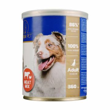 Паштет для взрослых собак Premium Pet Мясное ассорти, 360 г Паштет для взрослых собак Premium Pet Мясное ассорти, 360 г