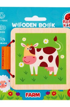 Деревянная книжечка Roter Kafer Ферма, от 1 года (RW3032)
