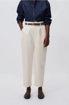 Reserved - Штани чиноси з поясом - нюдовий - 530HV-02X