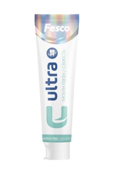 Зубная паста Fesco Ultra Mouth Fresh Свежесть, без фтора, 100 мл
