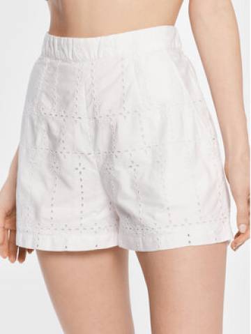 Guess Шорти з тканини Lyon W3GD96 WFCO0 Білий Regular Fit Guess Шорти з тканини Lyon W3GD96 WFCO0 Білий Regular Fit